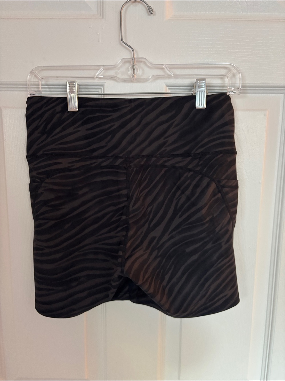Zebra Print Athletic Short - Picture 4 of 5
